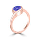 TMR121106 - Charlotte - Round Tanzanite Ring