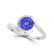 TMR121106 - Charlotte - Round Tanzanite Ring