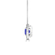 TMR121136 - Aubrey - Round Tanzanite and Diamond Pendant Halo