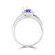 TMR121153 - Everly - Round Tanzanite and Diamond Ring Halo