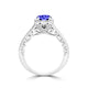 TMR121164 - Naomi - Round Tanzanite and Diamond Ring Halo