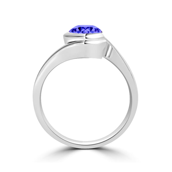 TMR121106 - Charlotte - Round Tanzanite Ring