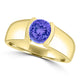 TMR121107 - Mia - Round Tanzanite and - Ring Solitaire