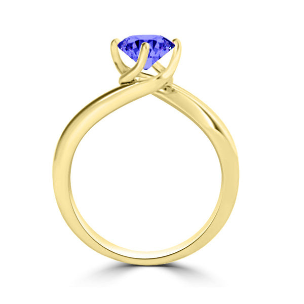 TMR121102 - Olivia - Round Tanzanite Ring