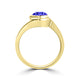 TMR121106 - Charlotte - Round Tanzanite Ring