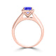 TMR121229 - Oaklyn - Cushion Tanzanite and Diamond Ring Halo