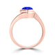 TMR121106 - Charlotte - Round Tanzanite Ring