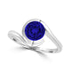 TMR121106 - Charlotte - Round Tanzanite Ring