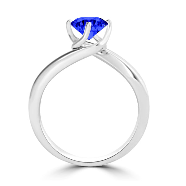 TMR121102 - Olivia - Round Tanzanite Ring