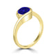 TMR121106 - Charlotte - Round Tanzanite Ring