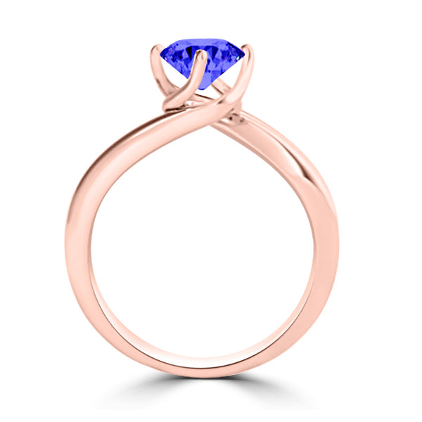 TMR121102 - Olivia - Round Tanzanite Ring