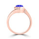 TMR121106 - Charlotte - Round Tanzanite Ring