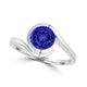 TMR121106 - Charlotte - Round Tanzanite Ring