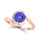 TMR121106 - Charlotte - Round Tanzanite Ring