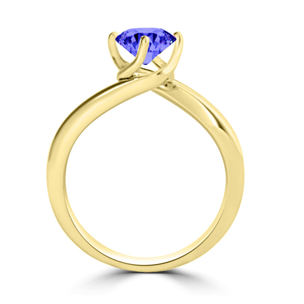 TMR121102 - Olivia - Round Tanzanite Ring