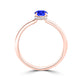 TMR121200 - Madeline - Oval Tanzanite and Diamond Ring