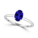 TMR121200 - Madeline - Oval Tanzanite and Diamond Ring