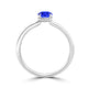 TMR121200 - Madeline - Oval Tanzanite and Diamond Ring