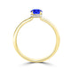 TMR121200 - Madeline - Oval Tanzanite and Diamond Ring