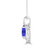 TMR121130 - Nora - Oval Tanzanite and Diamond Pendant