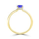 TMR121200 - Madeline - Oval Tanzanite and Diamond Ring