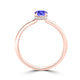 TMR121200 - Madeline - Oval Tanzanite and Diamond Ring