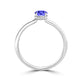 TMR121200 - Madeline - Oval Tanzanite and Diamond Ring