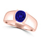 TMR121107 - Mia - Round Tanzanite and - Ring Solitaire