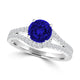 TMR121177 - Autumn - Round Tanzanite and Diamond Ring