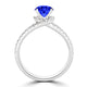 TMR121177 - Autumn - Round Tanzanite and Diamond Ring