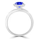 TMR121154 - Anna - Round Tanzanite and Diamond Ring Halo