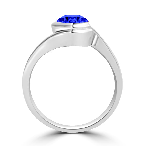 TMR121106 - Charlotte - Round Tanzanite Ring