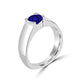 TMR121107 - Mia - Round Tanzanite and - Ring Solitaire