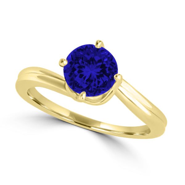 TMR121102 - Olivia - Round Tanzanite Ring