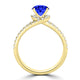 TMR121177 - Autumn - Round Tanzanite and Diamond Ring