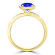 TMR121154 - Anna - Round Tanzanite and Diamond Ring Halo