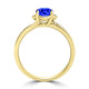 TMR121187 - Sadie - Round Tanzanite and Diamond Ring Halo