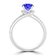 TMR121177 - Autumn - Round Tanzanite and Diamond Ring