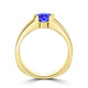 TMR121107 - Mia - Round Tanzanite and - Ring Solitaire