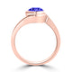 TMR121106 - Charlotte - Round Tanzanite Ring