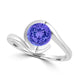 TMR121106 - Charlotte - Round Tanzanite Ring