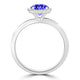 TMR121154 - Anna - Round Tanzanite and Diamond Ring Halo