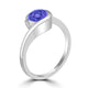 TMR121106 - Charlotte - Round Tanzanite Ring