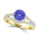 TMR121177 - Autumn - Round Tanzanite and Diamond Ring