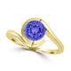 TMR121106 - Charlotte - Round Tanzanite Ring