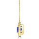 TMR121136 - Aubrey - Round Tanzanite and Diamond Pendant Halo