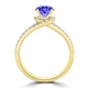 TMR121177 - Autumn - Round Tanzanite and Diamond Ring