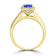 TMR121229 - Oaklyn - Cushion Tanzanite and Diamond Ring Halo