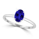 TMR121200 - Madeline - Oval Tanzanite and Diamond Ring