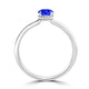 TMR121200 - Madeline - Oval Tanzanite and Diamond Ring